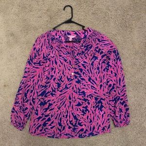 Elegant Lilly Pulitzer Elsa top